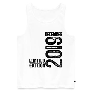 Birthday Gift December 2019. December 2019. - Men's Premium Organic Tank Top - white - Front - AI Model Male 178 light (178cm)