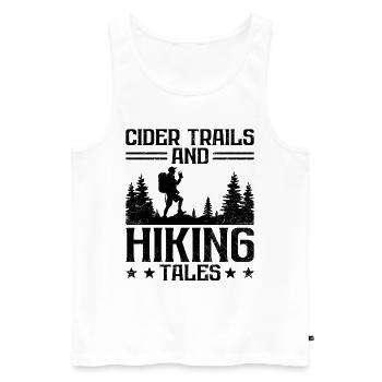 iking Outdoor Nature Hiker Trekking Mountaineering - Men's Premium Organic Tank Top - white - Front - Michal (187cm)