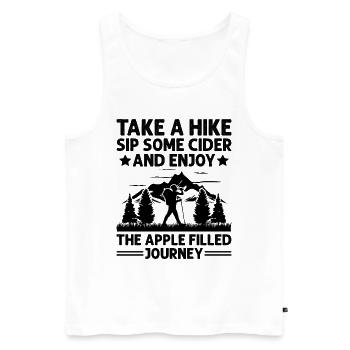 iking Outdoor Nature Hiker Trekking Mountaineering - Men's Premium Organic Tank Top - white - Front - Michal (187cm)