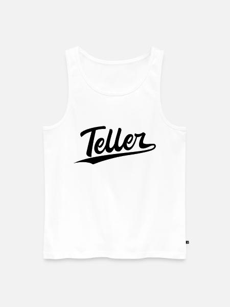 Retro Swoosh Job - Plate - Men's Premium Organic Tank Top - white
