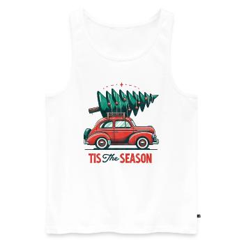 Tis the Season - Funny Holidays Funny Christmas - Men's Premium Organic Tank Top - white - Front - Michal (187cm)