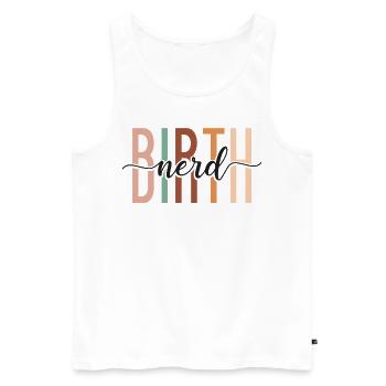 LD Labour And Delivery Nurse - Men's Premium Organic Tank Top - white - Front - Michal (187cm)