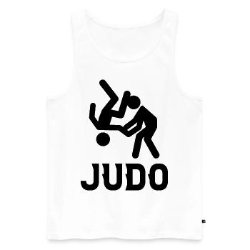 Judo - Débardeur bio Premium Homme - blanc - Devant - Michal (187cm)