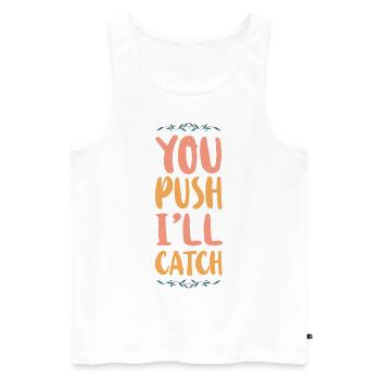 LD Labour And Delivery Nurse - Men's Premium Organic Tank Top - white - Front - Michal (187cm)
