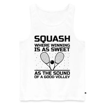 Squash Player Squash Tennis Player Raquetball Spor - Men's Premium Organic Tank Top - white - Front - AI Model Male 178 light (178cm)