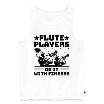 Blaskapelle Sprüche Lustige Marschinstrumente - Männer Premium Bio Tank Top - Weiß - Vorne - Michal (187cm)
