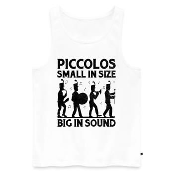 Marching Band Sayings Funny Marching Instruments - Men's Premium Organic Tank Top - white - Front - Michal (187cm)