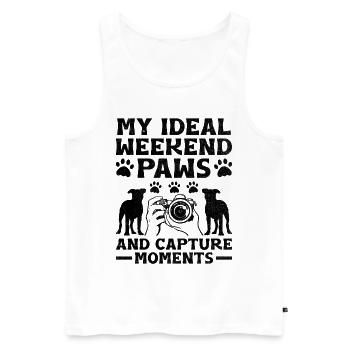 Dog Lover Photography Loves Dog Photographer Dogs - Men's Premium Organic Tank Top - white - Front - Michal (187cm)