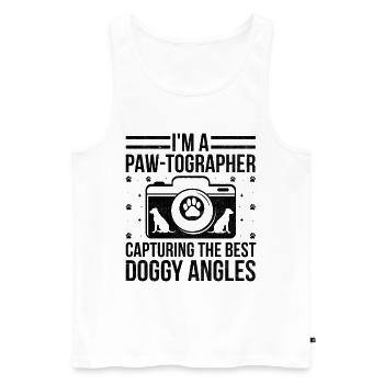 Dog Lover Photography Loves Dog Photographer Dogs - Men's Premium Organic Tank Top - white - Front - Michal (187cm)