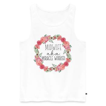 Nurse Midwife Birth Worker Midwife - Men's Premium Organic Tank Top - white - Front - Michal (187cm)