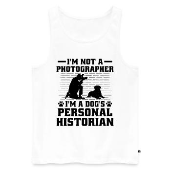 Dog Lover Photography Loves Dog Photographer Dogs - Men's Premium Organic Tank Top - white - Front - Michal (187cm)