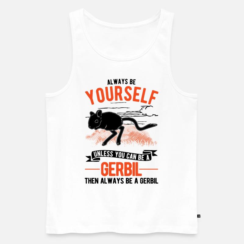Gerbil Gift Gerbil Gerbil - Men's Premium Organic Tank Top - white