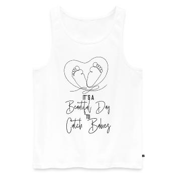 LD Labour And Delivery Nurse - Men's Premium Organic Tank Top - white - Front - Michal (187cm)
