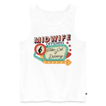 Nurse Midwife Birth Worker Midwife - Men's Premium Organic Tank Top - white - Front - Michal (187cm)