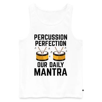 Drum Corps Marching Band Drum Corp Music Percussio - Männer Premium Bio Tank Top - Weiß - Vorne - Michal (187cm)