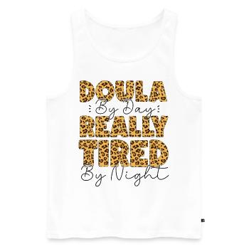 Doula Birth Worker Doula By Day - Men's Premium Organic Tank Top - white - Front - Michal (187cm)