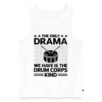 Drum Corps Marching Band Drum Corp Music Percussio - Men's Premium Organic Tank Top - white - Front - Michal (187cm)