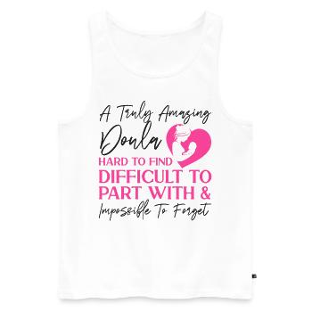 Doula Birth Worker A Truly Amazing - Men's Premium Organic Tank Top - white - Front - Michal (187cm)