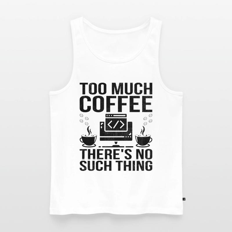 Kaffee-Codierung Programmierer Programmierer Entwickler Nerd Coff Männer Premium Bio Tank Top