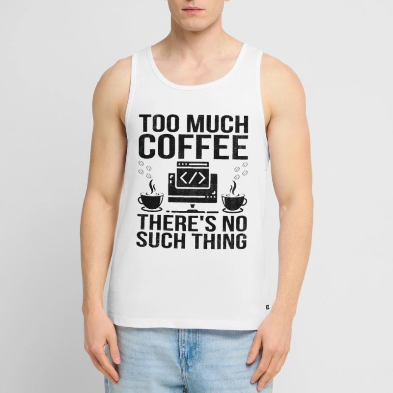 Kaffee-Codierung Programmierer Programmierer Entwickler Nerd Coff Männer Premium Bio Tank Top