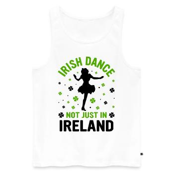 Danse irlandaise Danse irlandaise - Débardeur bio Premium Homme - blanc - Devant - AI Model Male 178 light (178cm)
