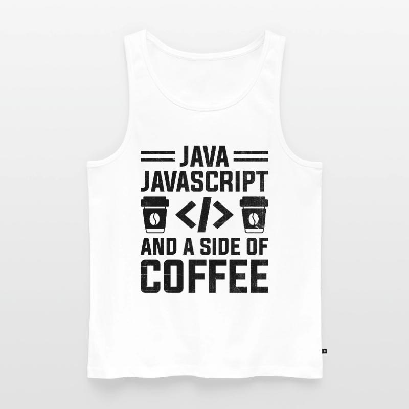 Kaffee-Codierung Programmierer Programmierer Entwickler Nerd Coff Männer Premium Bio Tank Top