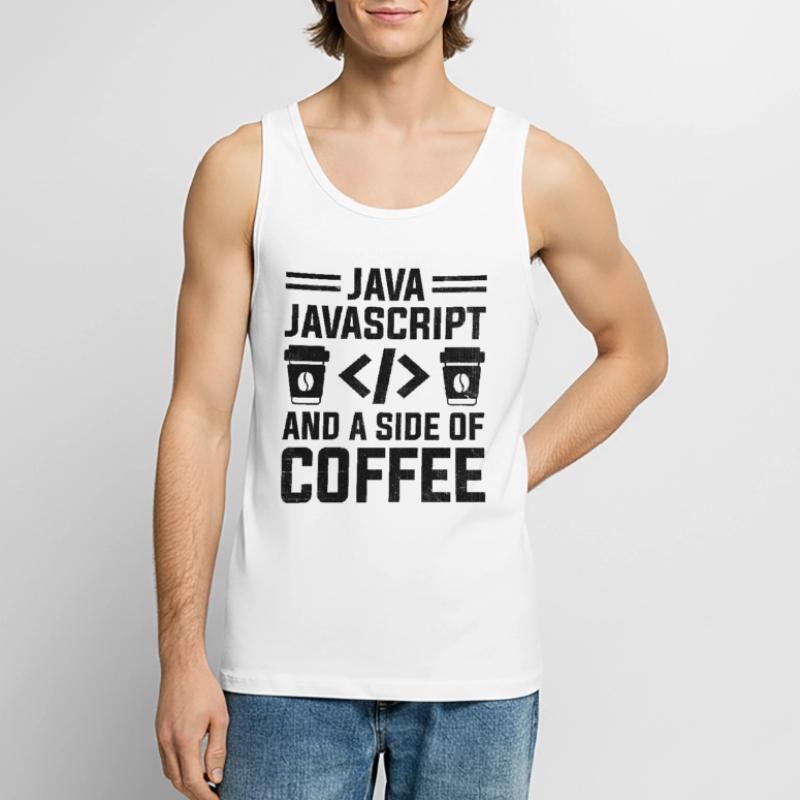 Café Codage Programmeur Codeur Développeur Nerd Coff Débardeur bio Premium Homme