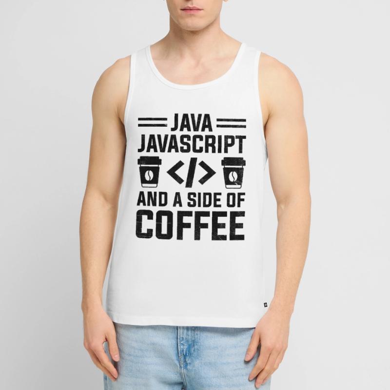 Kaffee-Codierung Programmierer Programmierer Entwickler Nerd Coff Männer Premium Bio Tank Top
