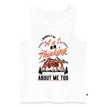 Ants, Ant Farm, Anthill, Fire Ants - Men's Premium Organic Tank Top - white - Front - AI Model Male 178 light (178cm)