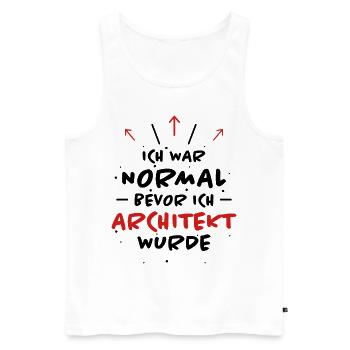 Architekt Spruch Architektur Architekt Geschenk - Männer Premium Bio Tank Top - Weiß - Vorne - Michal (187cm)