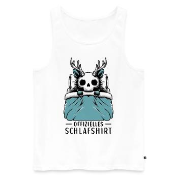Offizielles Schlafshirt Wendigo - Männer Premium Bio Tank Top - Weiß - Vorne - AI Model Male 178 light (178cm)