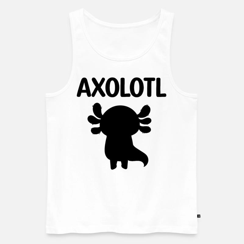 Axolotl - Männer Premium Bio Tank Top - Weiß