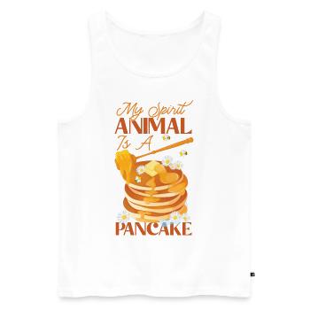 Pancake Lover Kids My Spirit - Men's Premium Organic Tank Top - white - Front - Michal (187cm)
