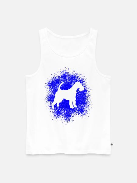 Drahthaar-Foxterrier für Hundeliebhaber - Männer Premium Bio Tank Top - Weiß