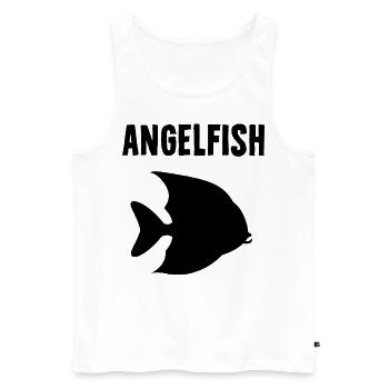 Skalar - Männer Premium Bio Tank Top - Weiß - Vorne - Michal (187cm)