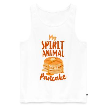 Pancake Lover Kids My Spirit - Men's Premium Organic Tank Top - white - Front - Michal (187cm)