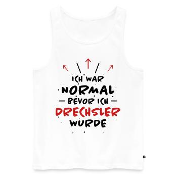 Drechsler Spruch Job Lustiges Drechsler Geschenk - Männer Premium Bio Tank Top - Weiß - Vorne - Michal (187cm)