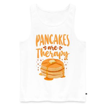 Les crêpes pour enfants amateurs de crêpes sont - Débardeur bio Premium Homme - blanc - Devant - Michal (187cm)