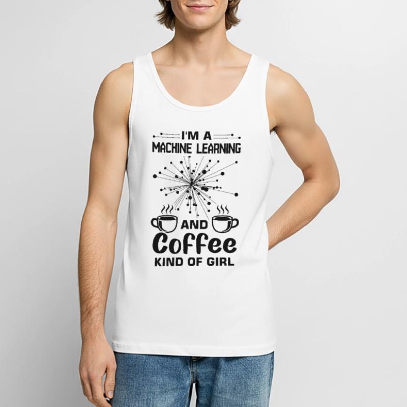 Machine Learning Algorithmen KI Datenanalyst Männer Premium Bio Tank Top