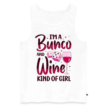 Bunco Squad Bunco Dice Bunco Game Night - Men's Premium Organic Tank Top - white - Front - Michal (187cm)