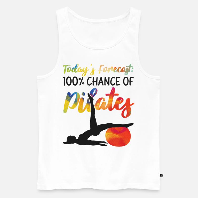 Pilates Instructor Teacher - Männer Premium Bio Tank Top - Weiß