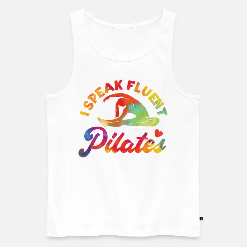 Pilates Instructor Teacher - Männer Premium Bio Tank Top - Weiß