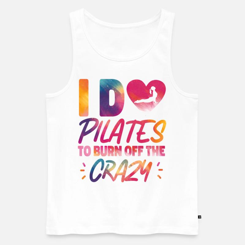 Pilates Instructor Teacher - Männer Premium Bio Tank Top - Weiß