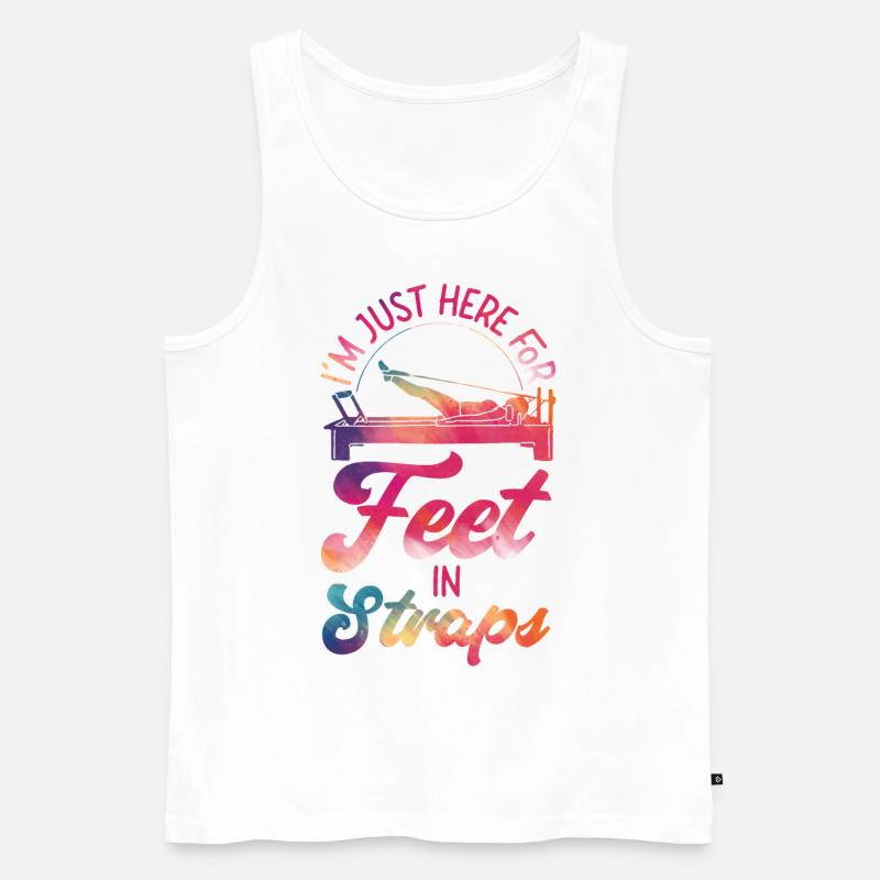 Pilates Instructor Teacher - Männer Premium Bio Tank Top - Weiß