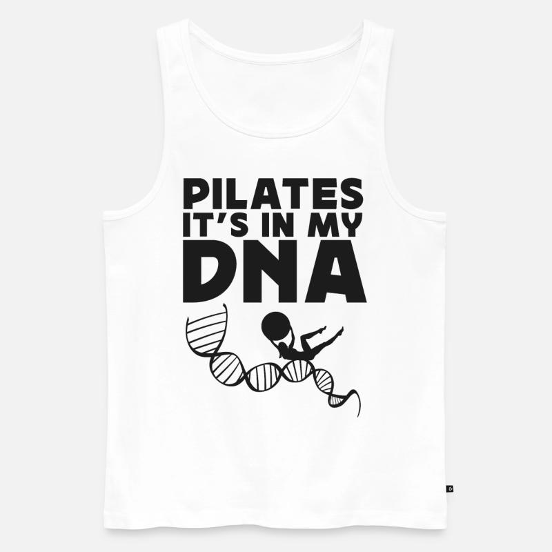 Pilates Instructor Teacher Pilates - Männer Premium Bio Tank Top - Weiß