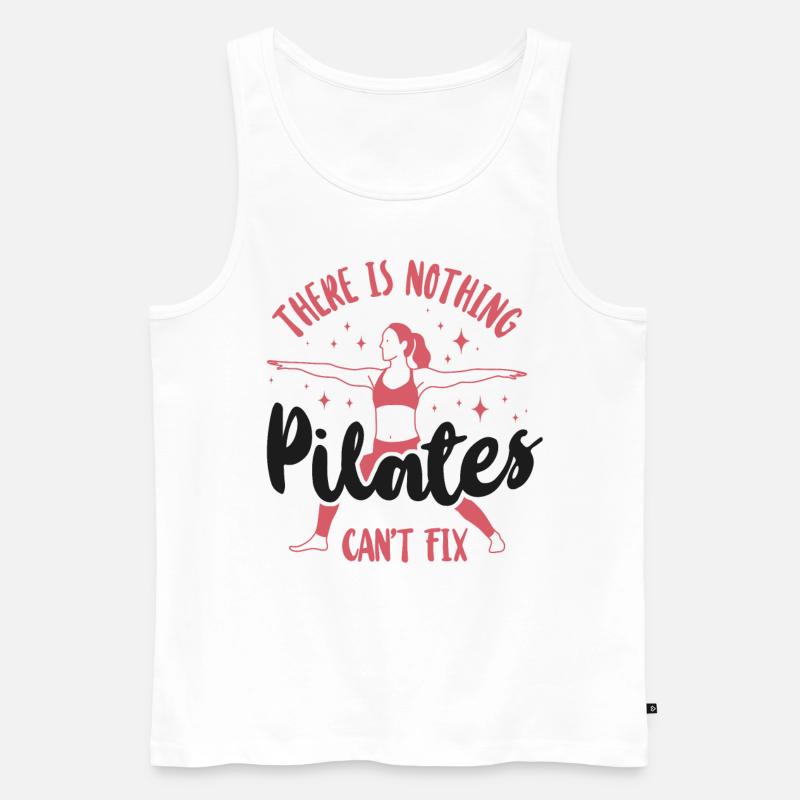 Pilates Instructor Teacher There - Männer Premium Bio Tank Top - Weiß