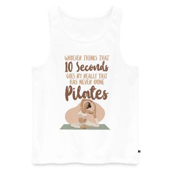 Pilates Instructor Teacher Whoever - Men's Premium Organic Tank Top - white - Front - Michal (187cm)