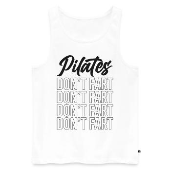 Pilates Instructor Teacher Pilates - Männer Premium Bio Tank Top - Weiß - Vorne - AI Model Male 178 light (178cm)