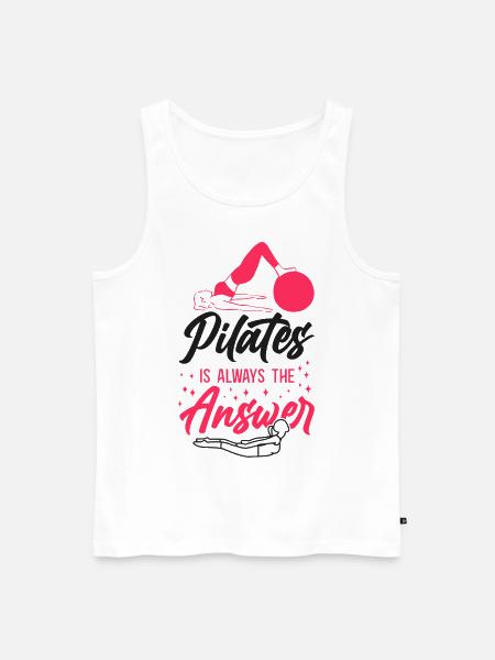 Pilates Instructor Teacher Pilates - Men's Premium Organic Tank Top - white