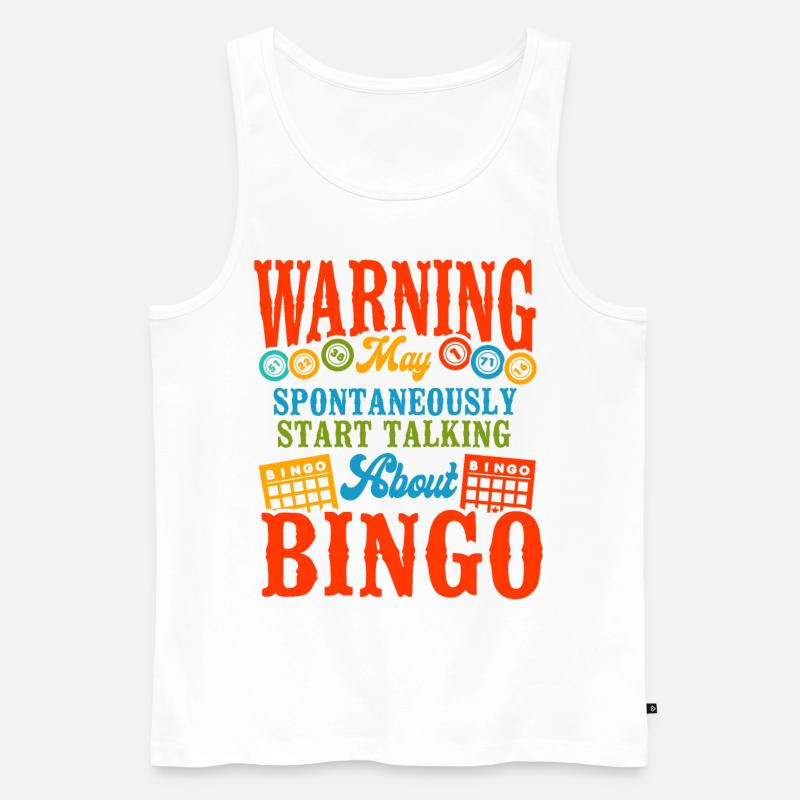 Bingo Player Warning May - Männer Premium Bio Tank Top - Weiß